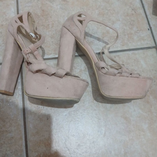 Alta Moda pink high-heeled sandals, size 38