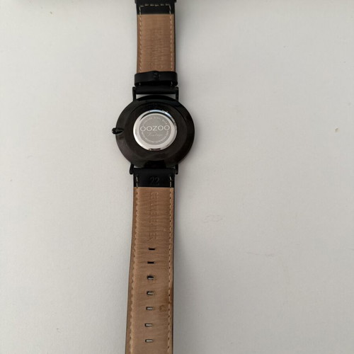 Oozoo Black Steel Vintage Watch Men like new