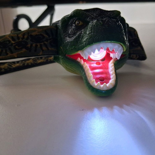 Dinosaur Headlamp with Sounds like new
