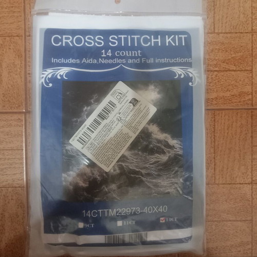Cross Stitch Set "Lighthouse" New with Aida Fabric and Threads