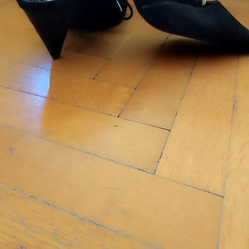 Clarks Black Leather Heels Size 38 New