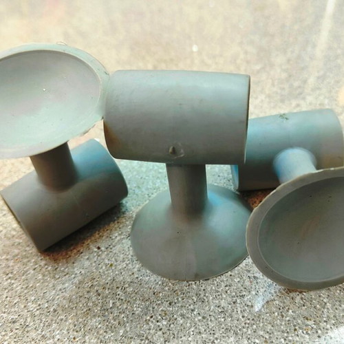 Silicone Door Suction Cups Gray Set of 4 Like New