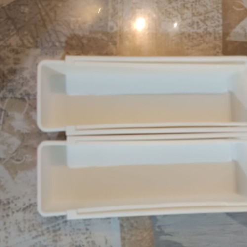 Storage boxes with foldable drawer, 2 pcs, like new