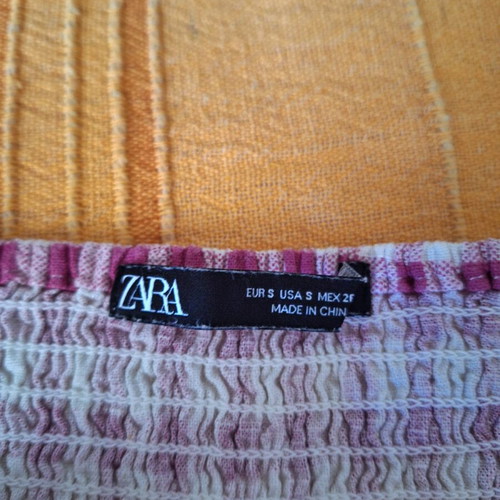 Zara one-piece skort romper like new, pink and purple, size S