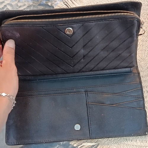 Victoria's Secret black bag like new with studs