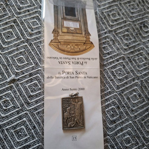 Religious amulet like new with Saint Paul's Conversion pendant