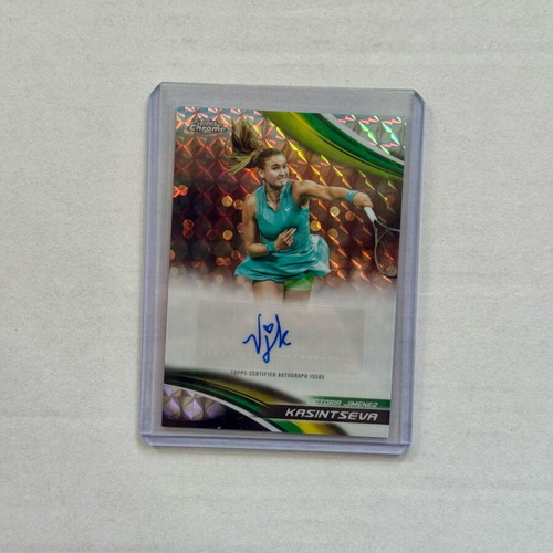Κάρτα 2025 Topps Chrome Tennis Victoria Jimenez Kasintseva Geometric αυτόγραφο καινούργιο