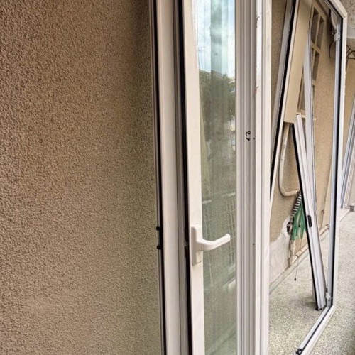 Europa Balcony Doors with Double Glass like new, set of 3 with frames