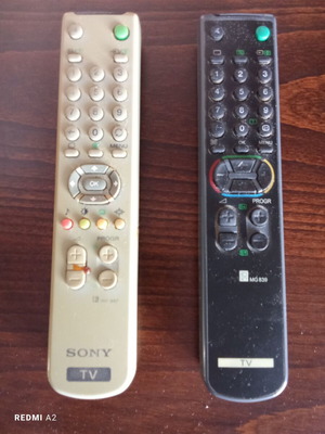 Sony TV remote controls used for CRT Trinitron televisions