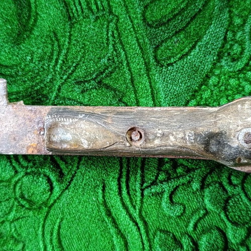 Handmade knife, possibly agricultural or shepherd's, 23.5cm