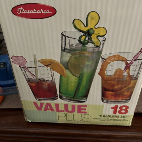 Pasabahce Value Plus 18 Tumblers Set new
