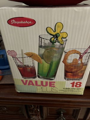 Pasabahce Value Plus 18 Tumblers Set new