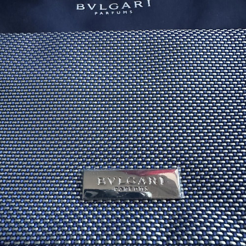 Bvlgari Beauty Pouch New, Gray and Blue