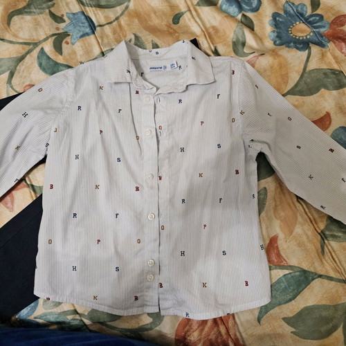 Mayoral toddler shirt and pants set blue new for 24 months