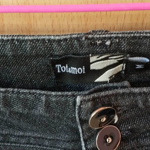 Toi-moi summer shorts used for girl 10-12 years, denim fabric