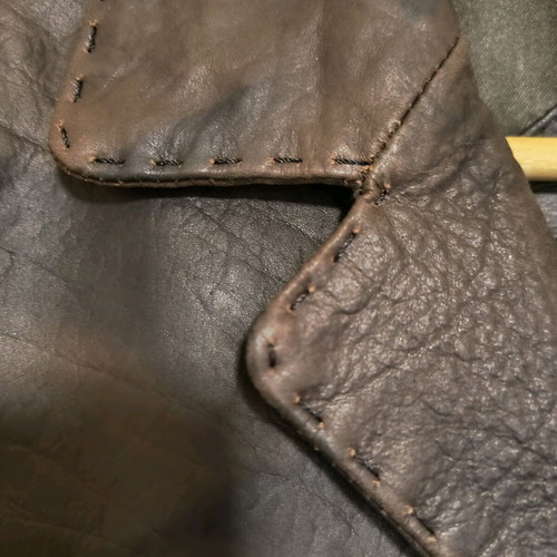 Fullah Sugah leather jacket brown like new, stonewashed