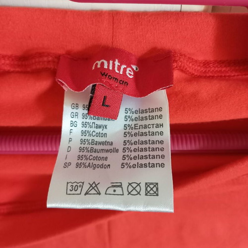 Mitre Red Women's Sports Shorts New, Sizes L M