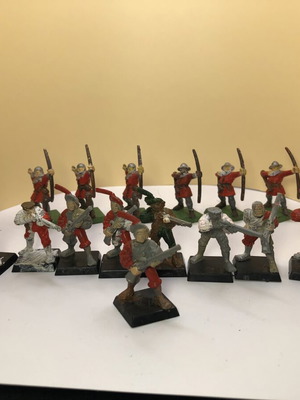 Warhammer Empire fantasy archers and riflemen set, used, 17 figures