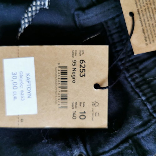 Nukutavake shorts for 10 years old, new, black, cotton