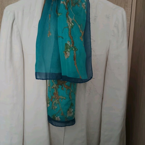 Sakura scarf 50/140 ethereal new, multicolored