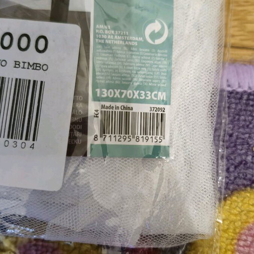 Mosquito nets for cradle, carrycot and playpen like new, set of 2
