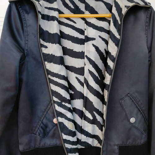 Bershka bomber jacket size M like new, zebra pattern
