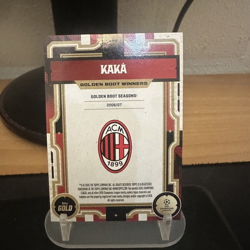 2025/2026 Topps Gold KAKA Golden Boot Winners Card new