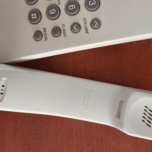 Panasonic KX TS500FX telephone used, white, wired