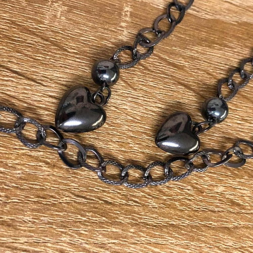 Metal adjustable black belt
