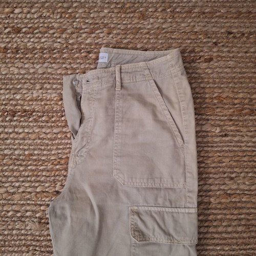 Zara women's cargo pants beige size L like new high waist