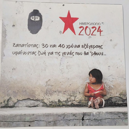 Zapatistas 2024 calendar used, 16 pages