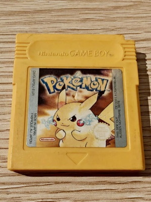 Pokemon Yellow Game Boy cartridge, European English version
