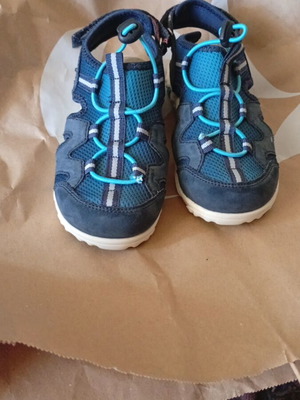 Blue casual sandals for boys size 30 with leather insole like new