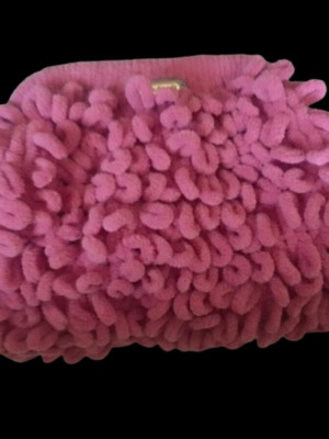 Handmade knitted puffy bag pink new