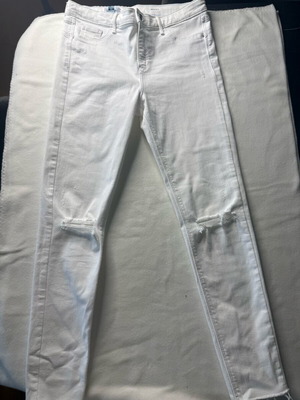 River Island Molly High Waisted Skinny Jeans White like new, UK14 EU40 US10
