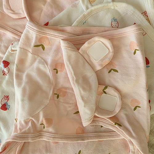Baby Swaddle Wraps Set of 3 New Soft Cotton with Velcro