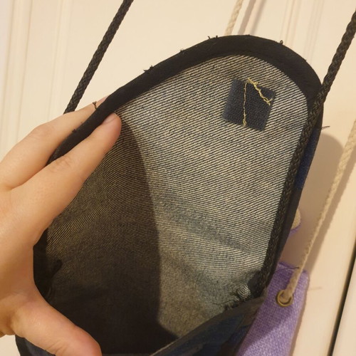 Girls' bags like new, blue and purple, set of two