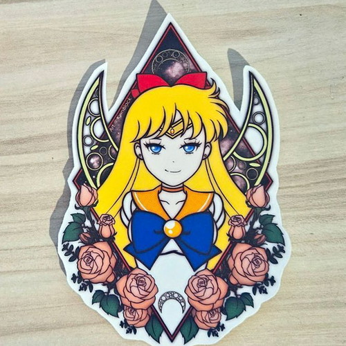 Handmade Sailor Venus sticker from Sailor Moon made to order