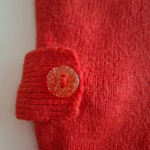 Naf Naf sleeveless bolero red, like new