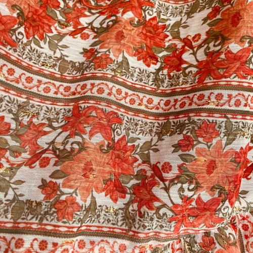 Vassia Kostara long skirt with ruffles, size M, like new, multicolor