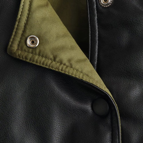 H&M reversible bomber jacket XXL, black and dark green