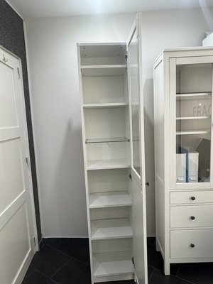 Wooden wardrobe 100, sturdy storage cabinet
