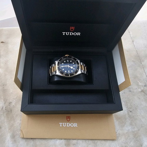 Tudor Black Bay Date M79733N 18k Gold and Steel Like New
