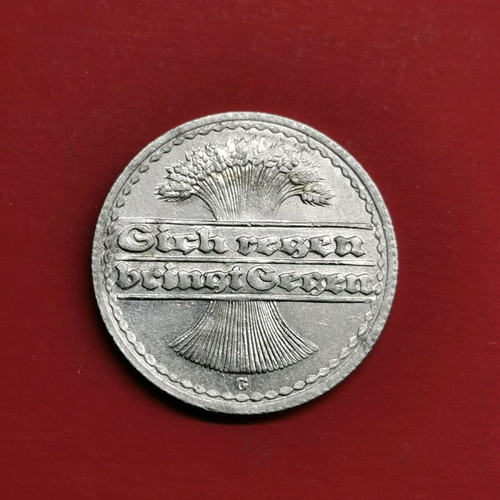 Germany 50 Pfennig Coin 1921 like new