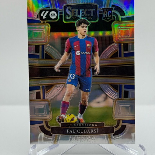23-24 Panini Select La Liga Pau Cubarsi RC Silver Prizm like new #26