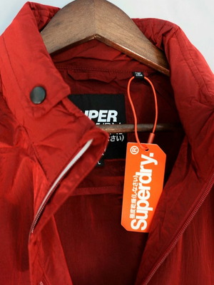 SuperDry Windbreaker jacket new, size Large, red