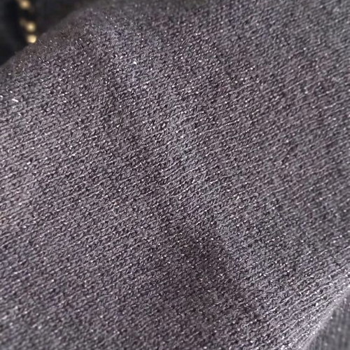 Scarf with silver thread