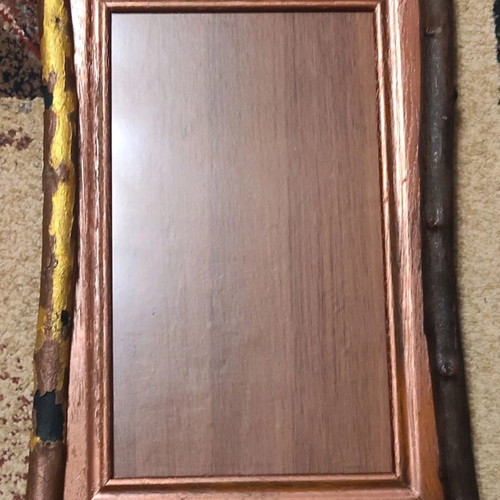 Handmade photo frame new with plane tree branches