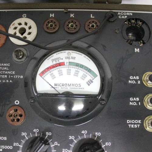 1944 U.S Army Tube Tester I-177-B used military tube testing device