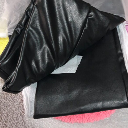 Black leather women's leggings XL new